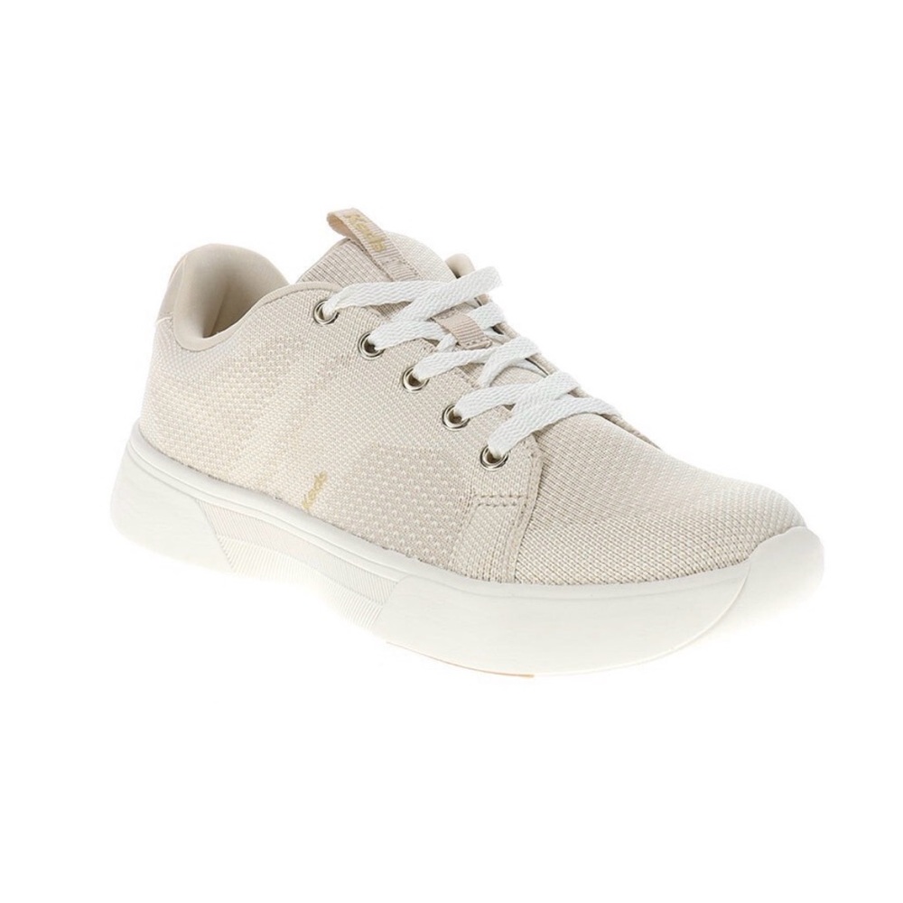 Keds BlissWalk Sneaker Womens US 6W Beige Knitted Lace Up Athletic Shoes